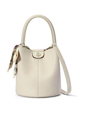 Womens Small Crossbody Bag Vegan Leather Mini Bucket Purse Removable Strap